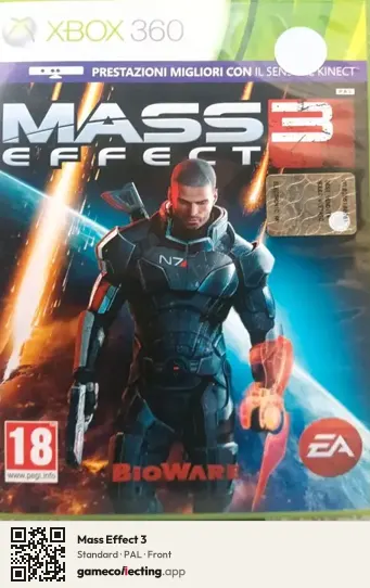 Mass Effect 3 Xbox 360, PAL box front