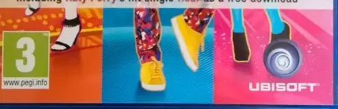 Just Dance 2014, the PEGI square on its front
