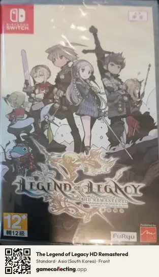 The Legend of Legacy HD Remastered Nintendo Switch, South Korea box front