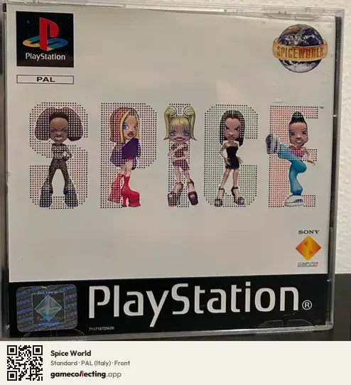 Spice World PlayStation, Italy box front