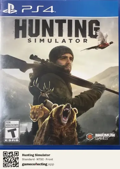 Hunting Simulator PlayStation 4, NTSC box front
