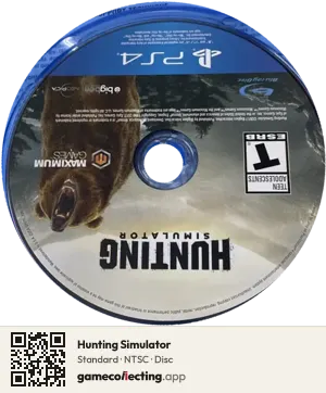 Hunting Simulator PlayStation 4, NTSC disc