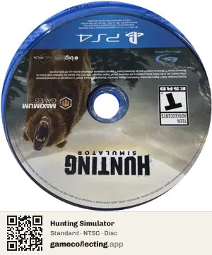 Hunting Simulator PlayStation 4, NTSC disc
