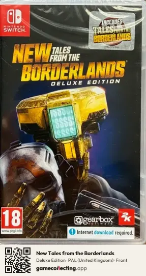 New Tales from the Borderlands Nintendo Switch, United Kingdom box front