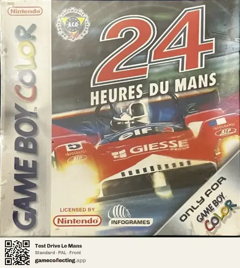 Test Drive Le Mans Game Boy Color, PAL box front