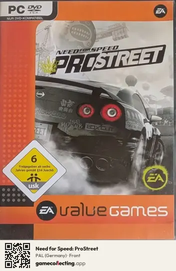 Need for Speed: ProStreet Computer, Germany box front