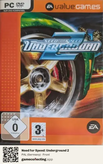 Need for Speed: Underground 2 Computer, Germany box front