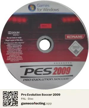 Pro Evolution Soccer 2009 Computer, PAL disc