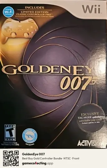 GoldenEye 007 Nintendo Wii, NTSC box front