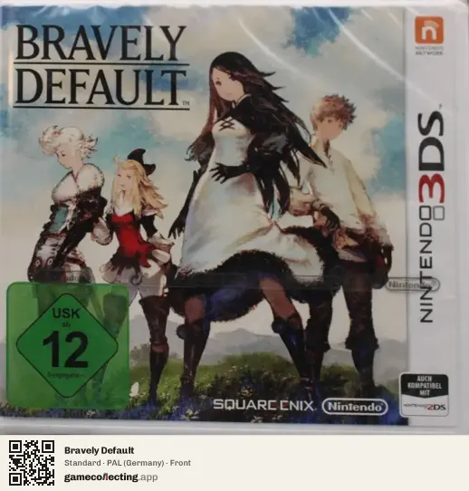 Bravely Default Nintendo 3DS, Germany box front