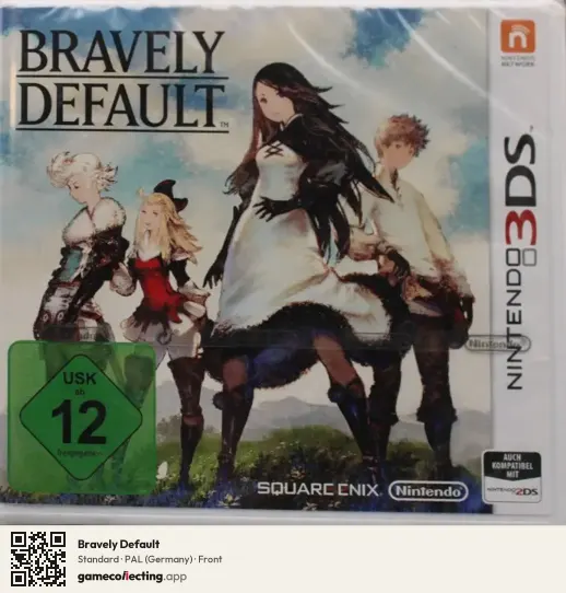 Bravely Default Nintendo 3DS, Germany box front