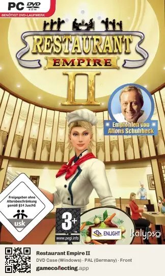 Restaurant Empire II Computer, Germany box front
