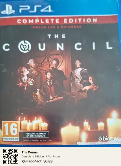 The Council PlayStation 4, PAL box front