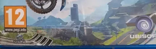 Trials Fusion, the PEGI square on its front
