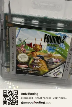 Antz Racing Game Boy Color, PAL cartridge label