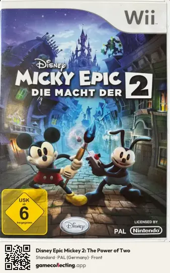 Disney Epic Mickey 2: The Power of Two Nintendo Wii, Germany box front