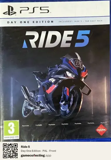 Ride 5 PlayStation 5, PAL box front