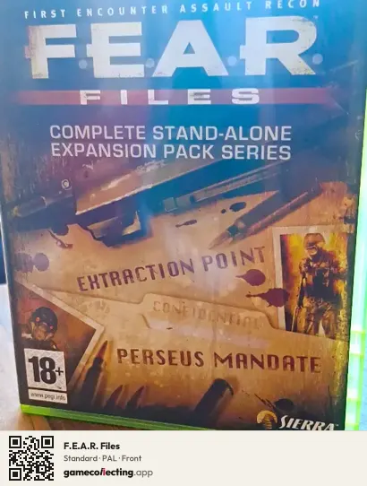 F.E.A.R. Files Xbox 360, PAL box front