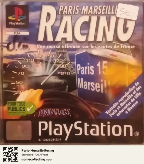 Paris-Marseille Racing PlayStation, PAL box front
