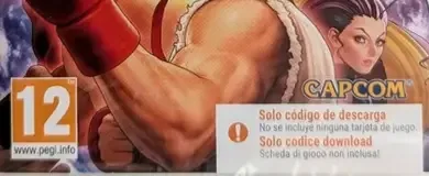 Street Fighter 30th Anniversary Collection, the PEGI square on its front