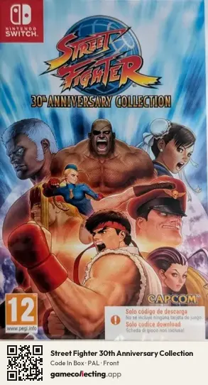 Street Fighter 30th Anniversary Collection Nintendo Switch, PAL box front