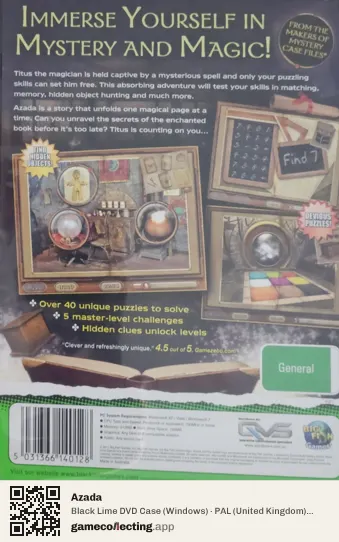 Azada Computer, United Kingdom box back