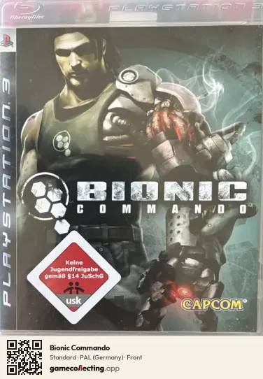 Bionic Commando PlayStation 3, Germany box front