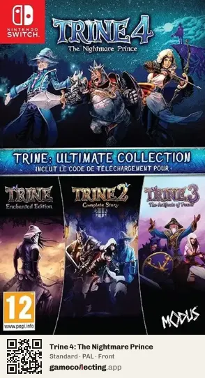 Trine 4: The Nightmare Prince Nintendo Switch, PAL box front