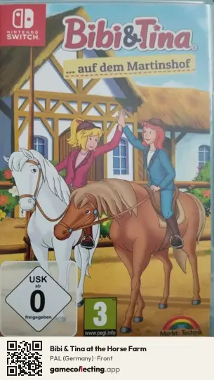 Bibi & Tina at the Horse Farm Nintendo Switch, Germany box front