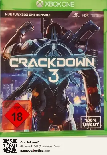 Crackdown 3 Xbox One, Germany box front