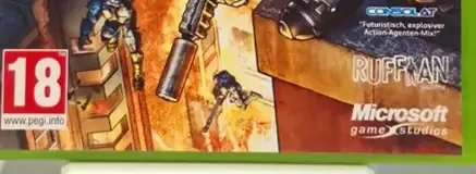 Crackdown 2, the PEGI square on its front