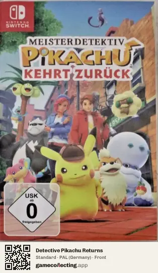 Detective Pikachu Returns Nintendo Switch, Germany box front