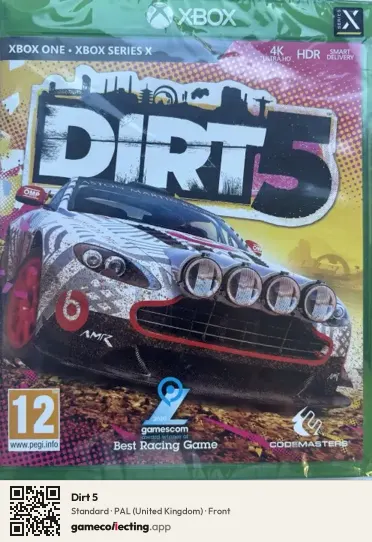 Dirt 5 Xbox One, United Kingdom box front
