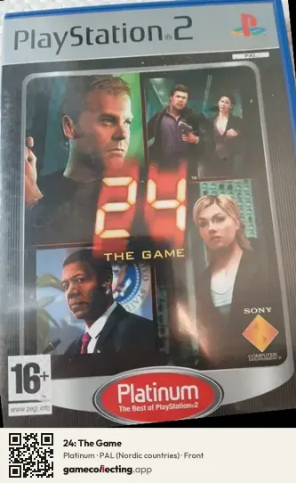 24: The Game PlayStation 2, Nordic countries box front