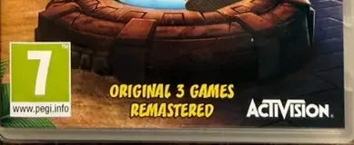 Crash Bandicoot N. Sane Trilogy, the PEGI square on its front