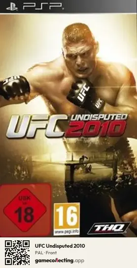 UFC Undisputed 2010 PlayStation Portable, PAL box front
