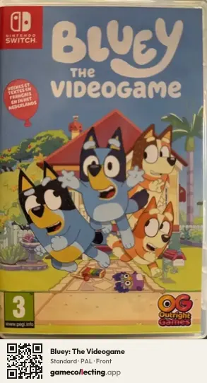 Bluey: The Videogame Nintendo Switch, PAL box front