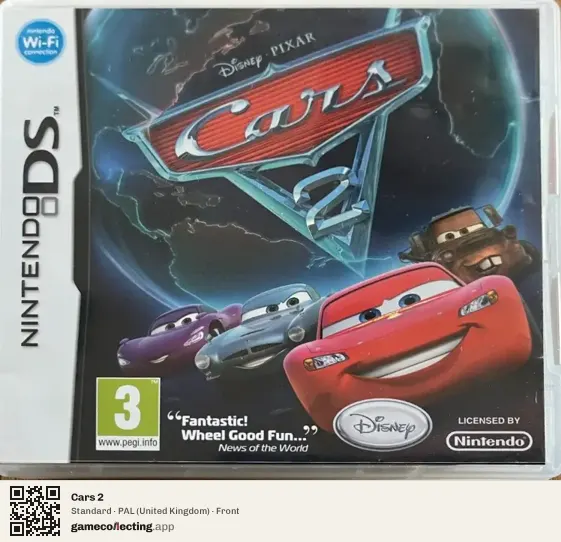 Cars 2 Nintendo DS, United Kingdom box front