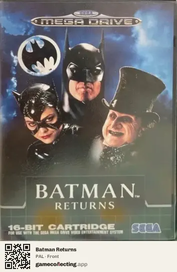 Batman Returns Sega Mega Drive / Genesis, PAL box front
