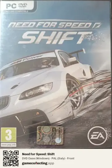 Need for Speed: Shift Computer, Italy box front
