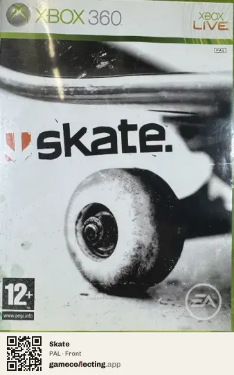 Skate Xbox 360, PAL box front