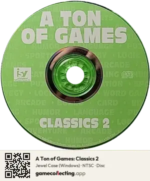 A Ton of Games: Classics 2 Computer, NTSC disc