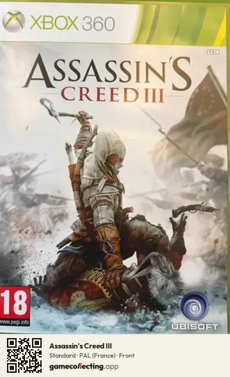 Assassin's Creed III Xbox 360, France box front