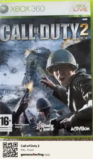 Call of Duty 2 Xbox 360, PAL box front