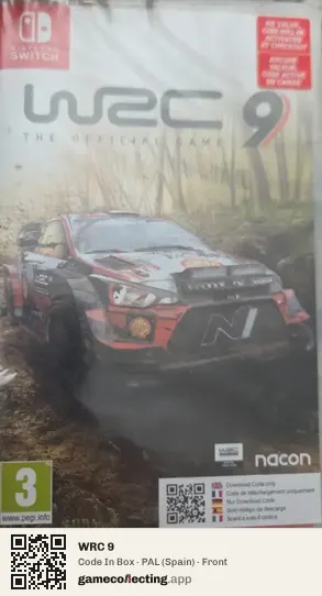 WRC 9 Nintendo Switch, Spain box front