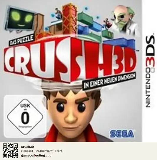 Crush3D Nintendo 3DS, Germany box front