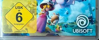 Mario + Rabbids Sparks of Hope, the USK square on its front