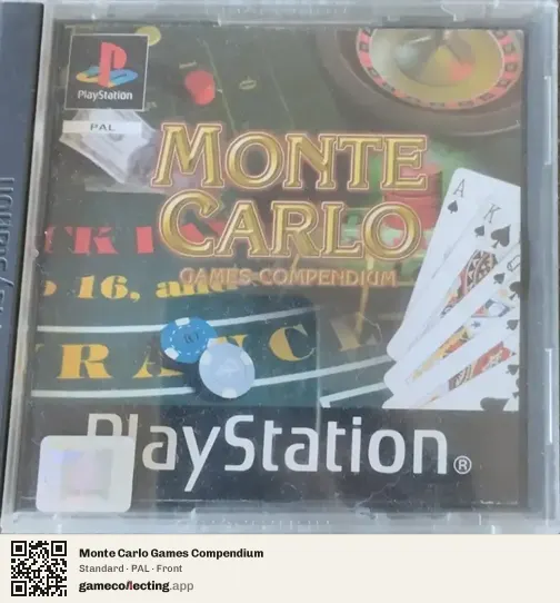 Monte Carlo Games Compendium PlayStation, PAL box front