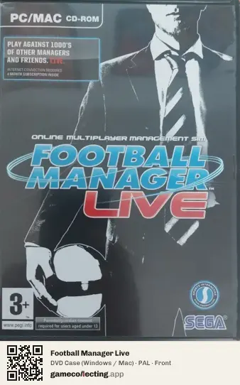 Football Manager Live Computer, PAL box front