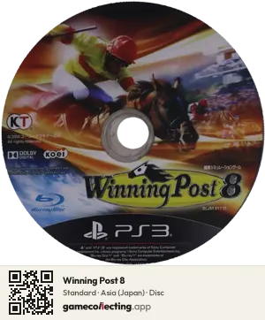 Winning Post 8 PlayStation 3, Asia disc